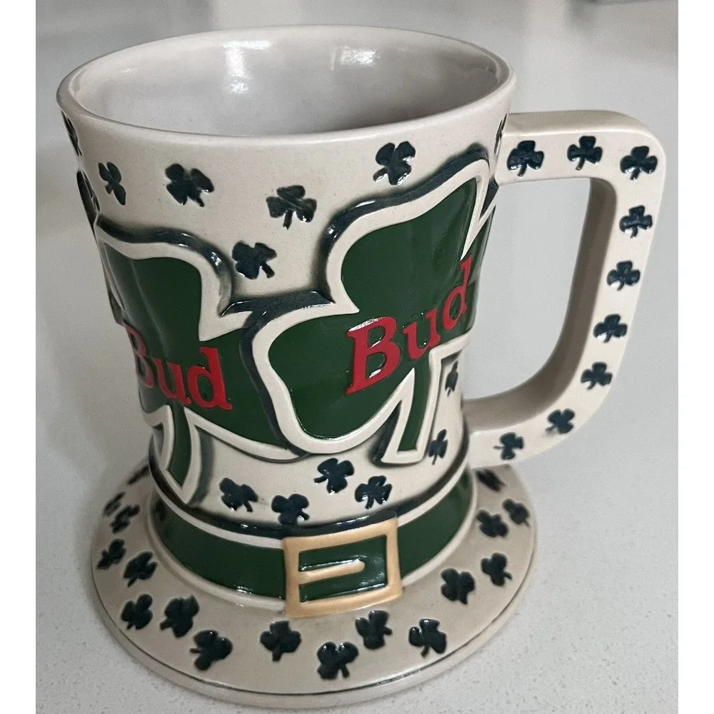 Budweiser‎ Bud 1985 Tip O The Hat St Patrick's Stein Mug In Box